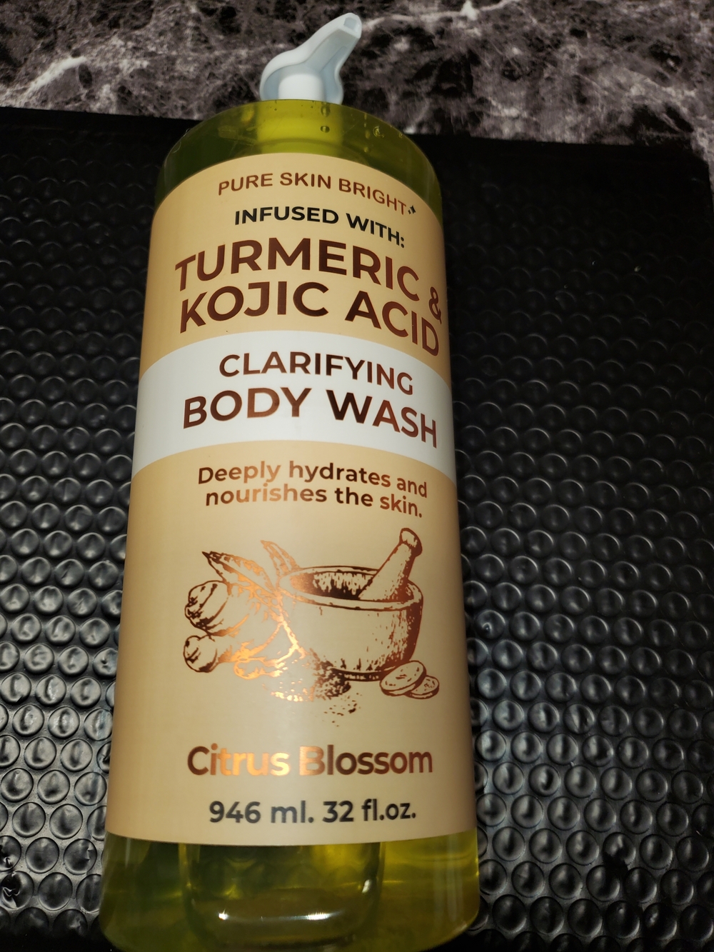 Turmeric & Kojic Acid Clarifying Body Wash - Citrus Blossom (Yellow)